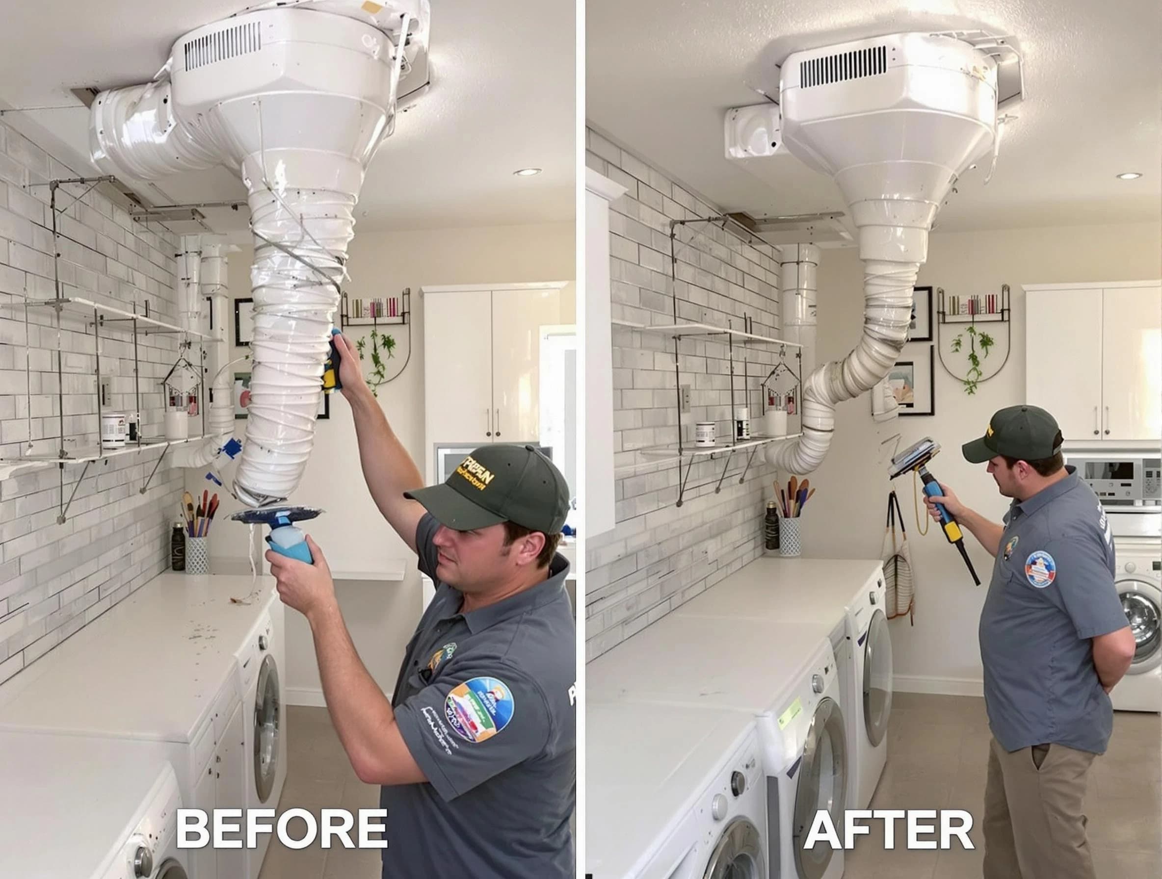 Professional dryer exhaust vent cleaning by Lake Land'Or Dryer Vent Cleaning in Lake Land'Or