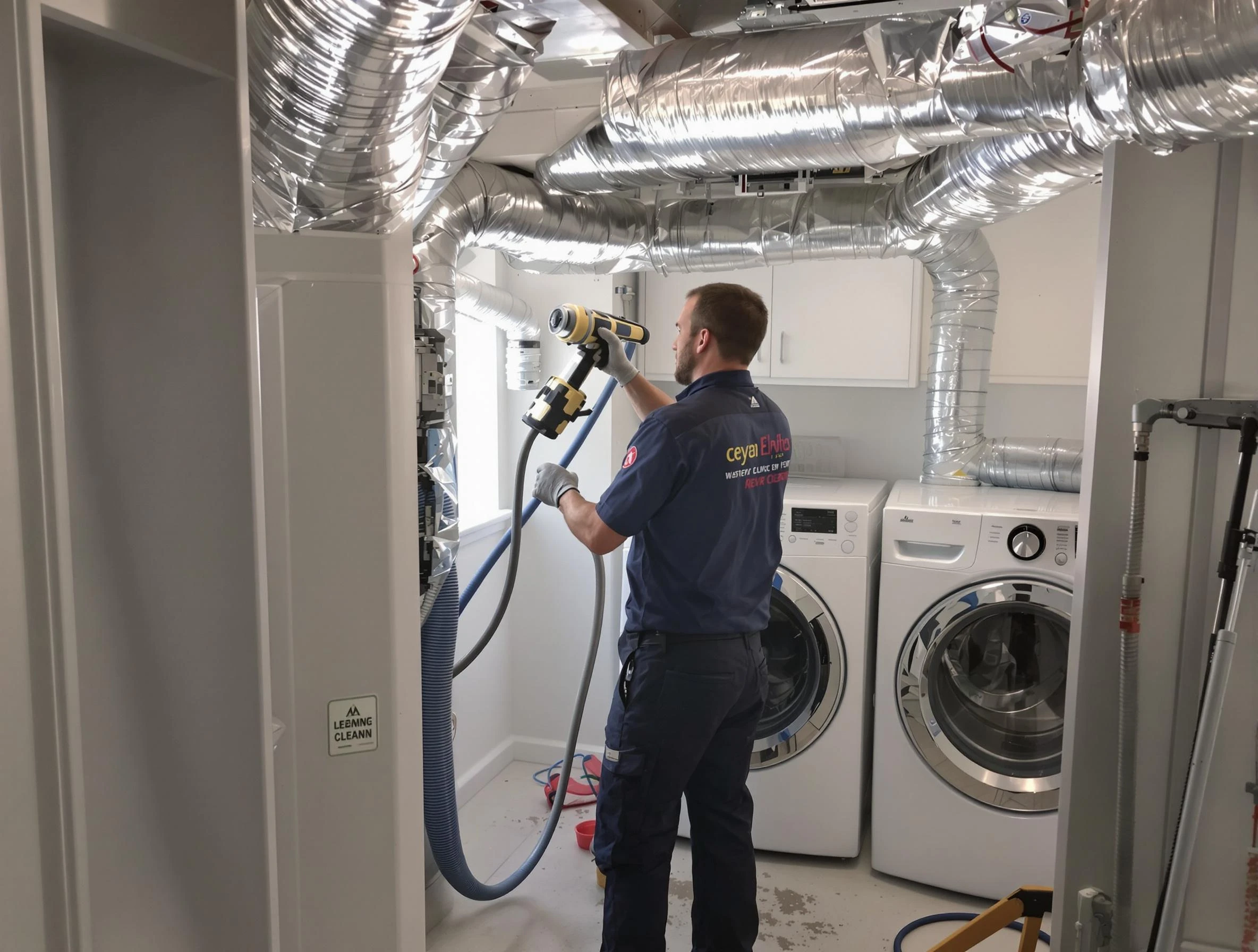 Lake Land'Or Dryer Vent Cleaning specialist using advanced equipment for thorough duct cleaning in Lake Land'Or